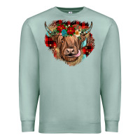 Christmas Cow Gemstone Premium Sweatshirt | Teevron
