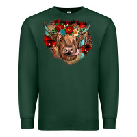Sports Green christmas cow gemstone Premium Sweatshirt - JahusDesignShop