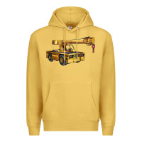 Antique Gold carry deck crane Premium Hoodie - LillyAllenDesigns