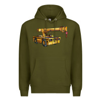 Army Green carry deck crane Premium Hoodie - LillyAllenDesigns