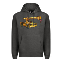 Charcoal Heather carry deck crane Premium Hoodie - LillyAllenDesigns