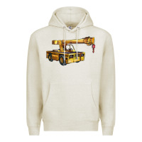 Oatmeal Heather carry deck crane Premium Hoodie - LillyAllenDesigns
