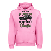 Fuchsia Pink i m not getting old i m becoming a classic Urban Hoodie - MaliasSmallBusiness
