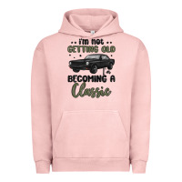 Pigment Salmon i m not getting old i m becoming a classic Urban Hoodie - MaliasSmallBusiness