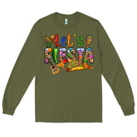 Army Green Let's fiesta Long Sleeve Tee - RanaPortraitStore