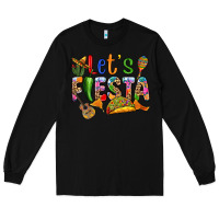 Black Let's fiesta Long Sleeve Tee - RanaPortraitStore