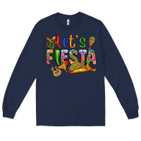 Navy Let's fiesta Long Sleeve Tee - RanaPortraitStore