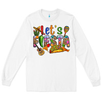 White Let's fiesta Long Sleeve Tee - RanaPortraitStore