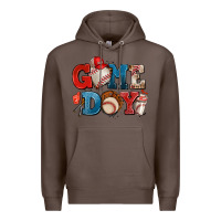 Coffee game day baseball Premium Hoodie - AdoDesignShop