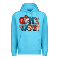 Ocean Blue game day baseball Premium Hoodie - AdoDesignShop