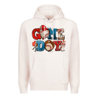 Pale Pink game day baseball Premium Hoodie - AdoDesignShop