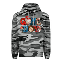 Slate Camo game day baseball Premium Hoodie - AdoDesignShop