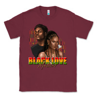 Burgundy afro black love matters Classic Tee - texasbilliewilder