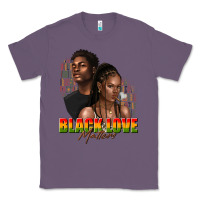 Lavender afro black love matters Classic Tee - texasbilliewilder