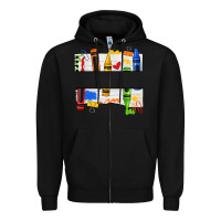 Black custom teacher name crayon Zipper Hoodie - texasbilliewilder
