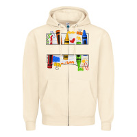 Sandshell custom teacher name crayon Zipper Hoodie - texasbilliewilder