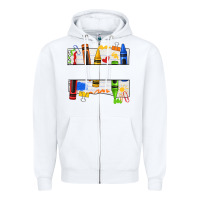 White custom teacher name crayon Zipper Hoodie - texasbilliewilder