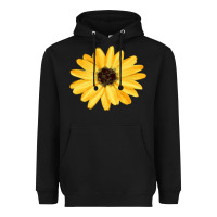 Black sunflower Heavyweight Hoodie - FaDigitalArtStudio