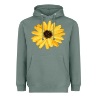 Sage sunflower Heavyweight Hoodie - FaDigitalArtStudio