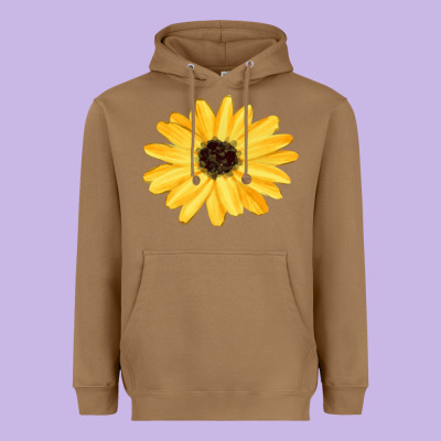 Sunflower Heavyweight Hoodie Designed By Fadigitalartstudio