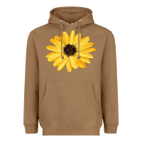 Toasted Coconut sunflower Heavyweight Hoodie - FaDigitalArtStudio