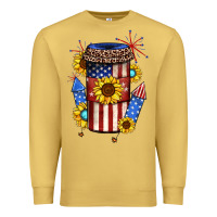 Antique Gold 4th of july coffee cup Premium Sweatshirt - JahusDesignShop