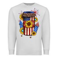 Dove Grey 4th of july coffee cup Premium Sweatshirt - JahusDesignShop