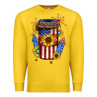 Lemon 4th of july coffee cup Premium Sweatshirt - JahusDesignShop