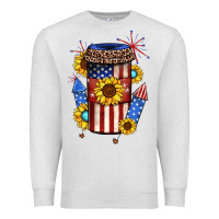 Oatmeal Heather 4th of july coffee cup Premium Sweatshirt - JahusDesignShop