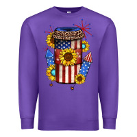 Purple 4th of july coffee cup Premium Sweatshirt - JahusDesignShop