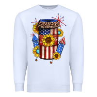 White 4th of july coffee cup Premium Sweatshirt - JahusDesignShop