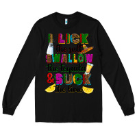Black I lick the salt swallow the tequila Long Sleeve Tee - RanaPortraitStore