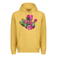 Antique Gold strawberry hedgehog cactus Premium Hoodie - LillyAllenDesigns