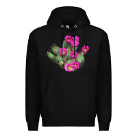 Black strawberry hedgehog cactus Premium Hoodie - LillyAllenDesigns