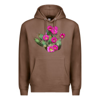 Chestnut strawberry hedgehog cactus Premium Hoodie - LillyAllenDesigns
