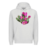 Dove Grey strawberry hedgehog cactus Premium Hoodie - LillyAllenDesigns