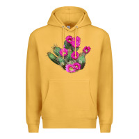 Mustard strawberry hedgehog cactus Premium Hoodie - LillyAllenDesigns