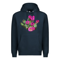 Navy strawberry hedgehog cactus Premium Hoodie - LillyAllenDesigns