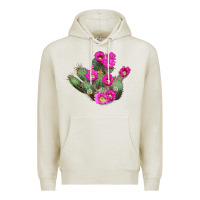 Oatmeal Heather strawberry hedgehog cactus Premium Hoodie - LillyAllenDesigns