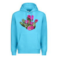 Ocean Blue strawberry hedgehog cactus Premium Hoodie - LillyAllenDesigns