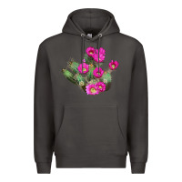 Smoke strawberry hedgehog cactus Premium Hoodie - LillyAllenDesigns