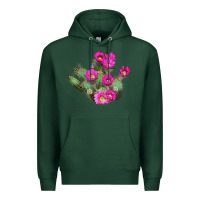 Sports Green strawberry hedgehog cactus Premium Hoodie - LillyAllenDesigns