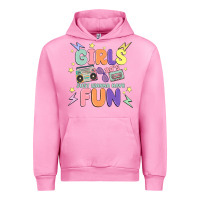 Fuchsia Pink girls just wanna have fun Urban Hoodie - MaliasSmallBusiness