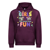 Mauve Wine girls just wanna have fun Urban Hoodie - MaliasSmallBusiness
