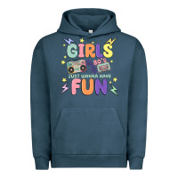 Pigment Midnight Navy girls just wanna have fun Urban Hoodie - MaliasSmallBusiness