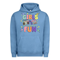 Pigment Pebble Blue girls just wanna have fun Urban Hoodie - MaliasSmallBusiness
