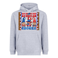 Heather Grey all american gnomes Heavyweight Hoodie - HRA Design Shop