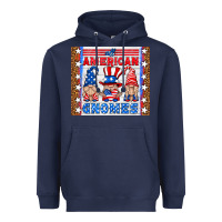 Navy all american gnomes Heavyweight Hoodie - HRA Design Shop