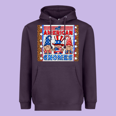 All American Gnomes Heavyweight Hoodie Designed By Hra Design Shop