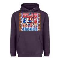 Plum all american gnomes Heavyweight Hoodie - HRA Design Shop
